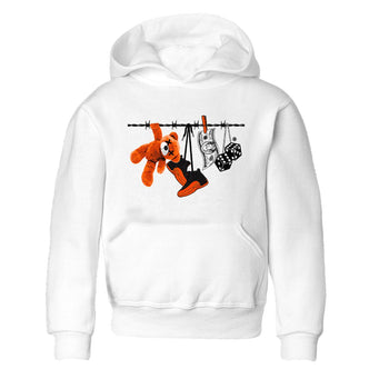 Air Jordan 12 Brilliant Orange Sneaker Match Tees Clothesline Sneaker Tees 12s Brilliant Orange Tee Kids Shirts White 2
