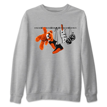 Air Jordan 12 Brilliant Orange Sneaker Match Tees Clothesline Sneaker Tees 12s Brilliant Orange Tee Unisex Shirts Black 2