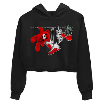 12s Cherry Sneaker Match Tees Clothesline Sneaker Tees Air Jordan 12 Cherry Sneaker Release Tees Women's Shirts Black 2