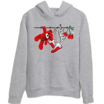 12s Cherry Sneaker Match Tees Clothesline Sneaker Tees Air Jordan 12 Cherry Sneaker Release Tees Unisex Shirts Heather Grey 2