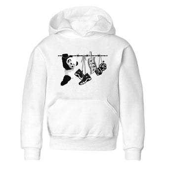 14s Panda shirt to match jordans Clothesline sneaker tees Air Jordan 14 Panda SNRT sneaker release tees baby toddler White 2 cotton Shirt