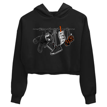 Air Jordan 3 Fear shirt to match jordans Clothesline sneaker tees Air Jordan 3 Fear SNRT Sneaker Release Tees Black 2 Crop T-Shirt