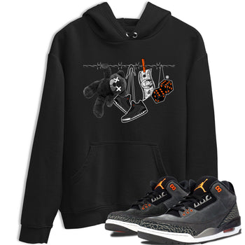 Air Jordan 3 Fear shirt to match jordans Clothesline sneaker tees Air Jordan 3 Fear SNRT Sneaker Release Tees Unisex Black 1 T-Shirt