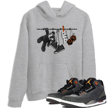 Air Jordan 3 Fear shirt to match jordans Clothesline sneaker tees Air Jordan 3 Fear SNRT Sneaker Release Tees Unisex Heather Grey 1 T-Shirt