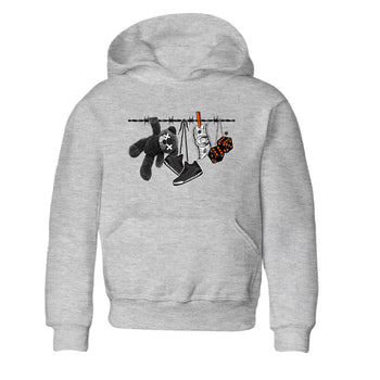 Air Jordan 3 Fear shirt to match jordans Clothesline sneaker tees Air Jordan 3 Fear SNRT Sneaker Release Tees Baby Toddler Heather Grey 2 T-Shirt