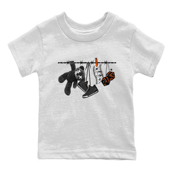 Air Jordan 3 Fear shirt to match jordans Clothesline sneaker tees Air Jordan 3 Fear SNRT Sneaker Release Tees Baby Toddler White 2 T-Shirt