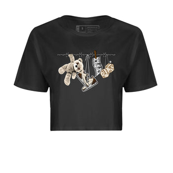 Air Jordan 3 Palomino Sneaker Match Tees Clothesline Sneaker Tees Jordan 3 Retro Palomino Sneaker Release Tees Women's Shirts Black 2