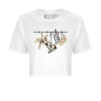 Air Jordan 3 Palomino Sneaker Match Tees Clothesline Sneaker Tees Jordan 3 Retro Palomino Sneaker Release Tees Women's Shirts White 2