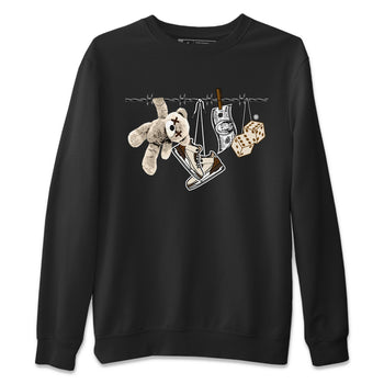 Air Jordan 3 Palomino Sneaker Match Tees Clothesline Sneaker Tees Jordan 3 Retro Palomino Sneaker Release Tees Unisex Shirts Black 2