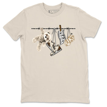 Air Jordan 3 Palomino Sneaker Match Tees Clothesline Sneaker Tees Jordan 3 Retro Palomino Sneaker Release Tees Unisex Shirts Natural 2
