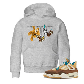 Air Jordan 4 GS Cacao Wow shirt to match jordans Clothesline sneaker tees Air Jordan 4 Cacao Wow SNRT Sneaker Release Tees Baby Toddler Heather Grey 1 T-Shirt
