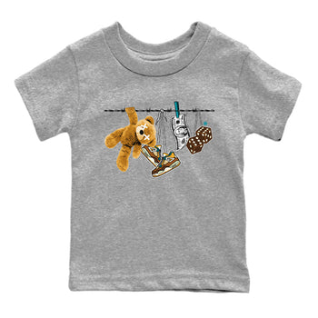 Air Jordan 4 GS Cacao Wow shirt to match jordans Clothesline sneaker tees Air Jordan 4 Cacao Wow SNRT Sneaker Release Tees Baby Toddler Heather Grey 2 T-Shirt
