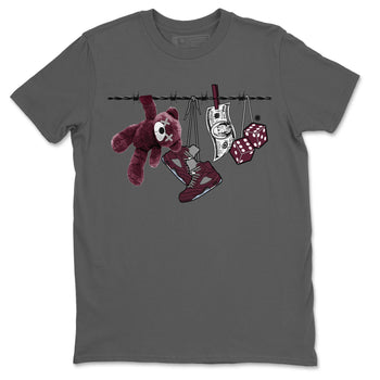 Air Jordan 5 Burgundy Sneaker Match Tees Clothesline Sneaker Tees 5s Burgundy Sneaker Release Tees Unisex Shirts Cool Grey 1