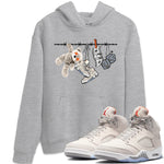 Air Jordan 5 Craft Sneaker Match Tees Clothesline Sneaker Tees Air Jordan 5 Retro Craft Tees Unisex Shirts Heather Grey 1