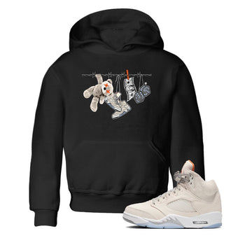 Air Jordan 5 Craft Clothesline Baby and Kids Sneaker Tees Air Jordan 5 Craft Kids Sneaker Tees Washing and Care Tip