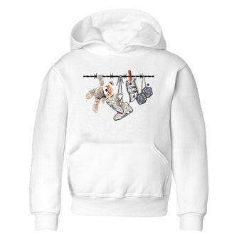 Air Jordan 5 Craft Sneaker Match Tees Clothesline Sneaker Tees Air Jordan 5 Retro Craft Tees Kids Shirts White 2
