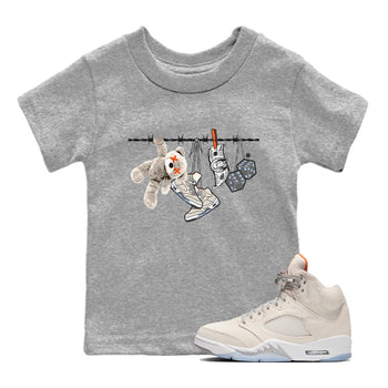 Air Jordan 5 Craft Clothesline Baby and Kids Sneaker Tees Air Jordan 5 Craft Kids Sneaker Tees Size Chart