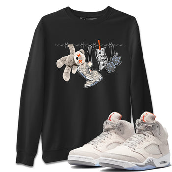 Air Jordan 5 Craft Sneaker Match Tees Clothesline Sneaker Tees Air Jordan 5 Retro Craft Tees Unisex Shirts Black 1