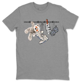 Air Jordan 5 Craft Sneaker Match Tees Clothesline Sneaker Tees Air Jordan 5 Retro Craft Tees Unisex Shirts Heather Grey 2