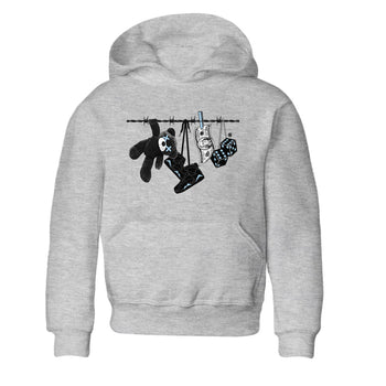 Air Jordan 7 Chambray Sneaker Match Tees Clothesline Sneaker Tees AJ7 Chambray SNRT Sneaker Release Tees Kids Shirts Heather Grey 2