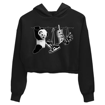 Dunk Panda shirt to match jordans Clothesline sneaker tees Dunk White Black Panda SNRT Sneaker Tees Black 2 Crop T-Shirt