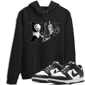 Dunk Panda shirt to match jordans Clothesline sneaker tees Dunk White Black Panda SNRT Sneaker Tees Unisex Black 1 T-Shirt
