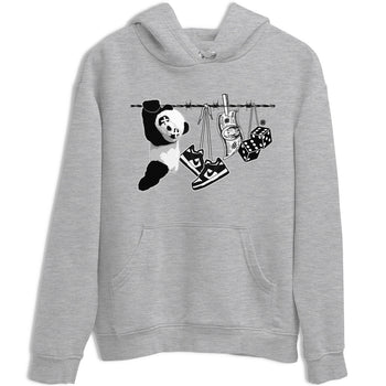 Dunk Panda shirt to match jordans Clothesline sneaker tees Dunk White Black Panda SNRT Sneaker Tees Unisex Heather Grey 2 T-Shirt