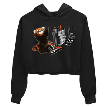 Dunk Red Panda shirt to match jordans Clothesline sneaker tees Dunk Low Red Panda SNRT Sneaker Tees Black 2 Crop T-Shirt