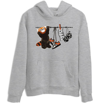 Dunk Red Panda shirt to match jordans Clothesline sneaker tees Dunk Low Red Panda SNRT Sneaker Tees Unisex Heather Grey 2 T-Shirt