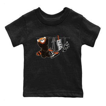 Dunk Red Panda shirt to match jordans Clothesline sneaker tees Dunk Low Red Panda SNRT Sneaker Tees Baby Toddler Black 2 T-Shirt