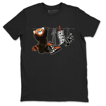 Dunk Red Panda shirt to match jordans Clothesline sneaker tees Dunk Low Red Panda SNRT Sneaker Tees Unisex Black 2 T-Shirt