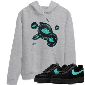 Air Force 1 Tiffany Sneaker Match Tees Coin Drop Sneaker Tees Nike Tiffany AF1Sneaker Release Tees Unisex Shirts Heather Grey 1