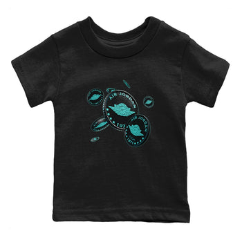 Air Force 1 Tiffany Sneaker Match Tees Coin Drop Sneaker Tees Nike Tiffany AF1Sneaker Release Tees Kids Shirts Black 2