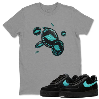 Air Force 1 Tiffany Coin Drop Crew Neck Sneaker Tees Nike Tiffany AF1Sneaker T-Shirts Size Chart