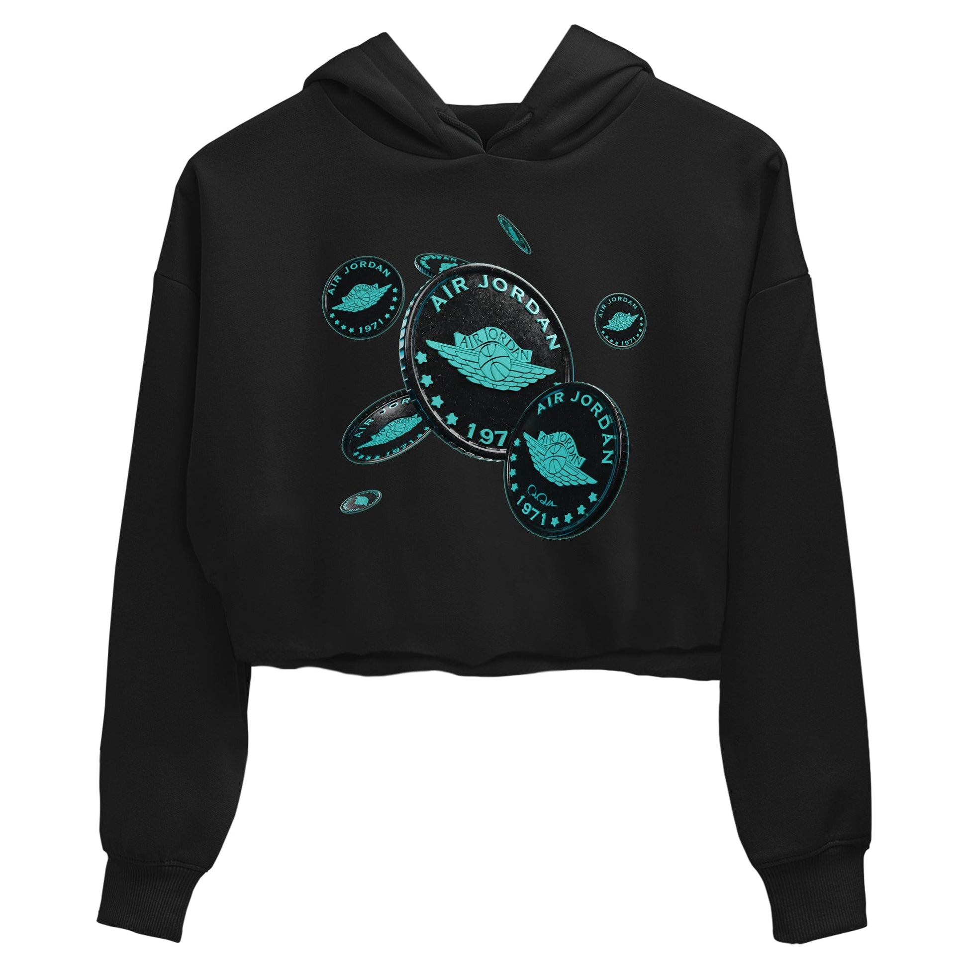 Air Force 1 Tiffany Sneaker Match Tees Coin Drop Sneaker Tees Nike Tiffany AF1Sneaker Release Tees Women's Shirts Black 2