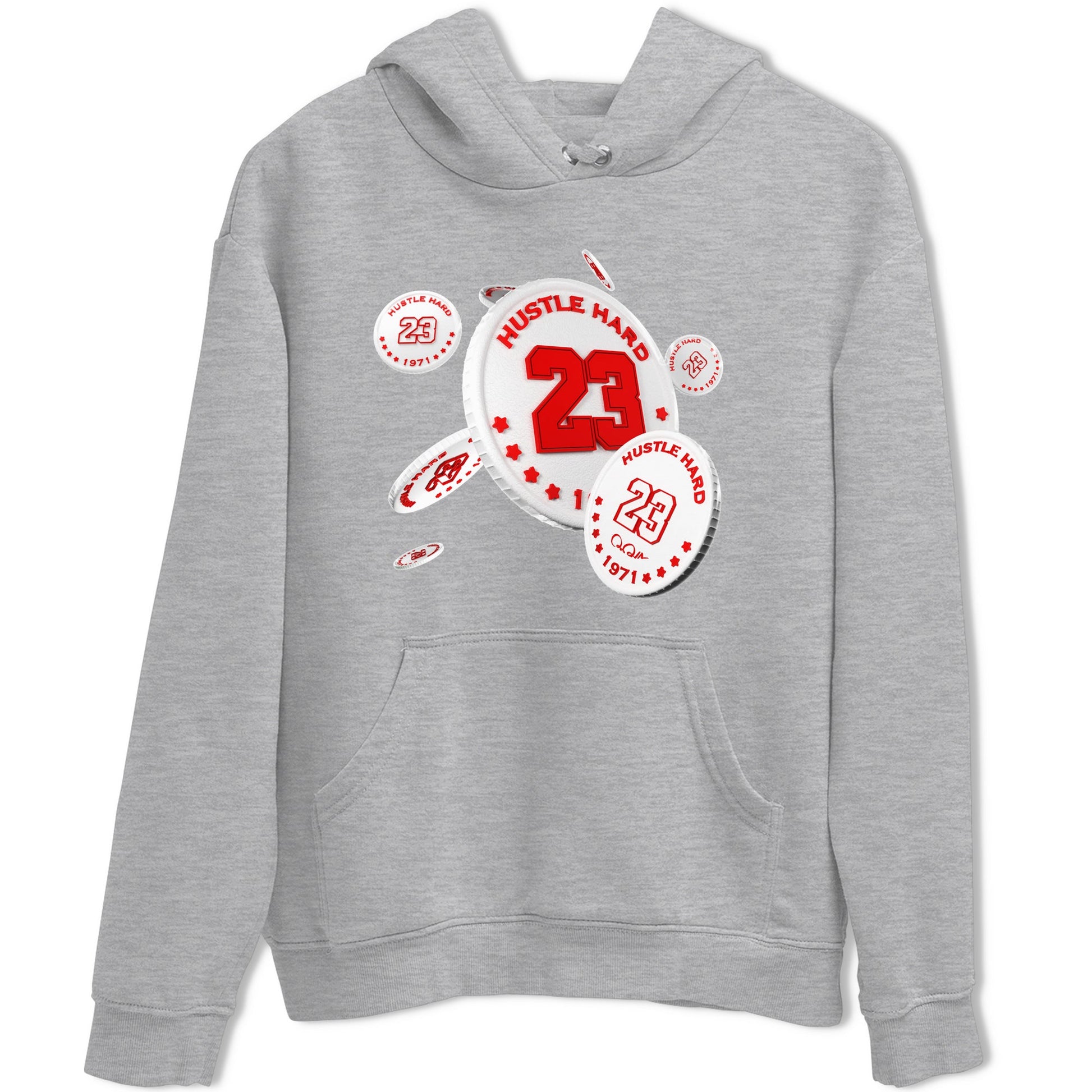 Jordan 1 Low University Red shirt to match jordans Coin Drop sneakertees AJ1 Low University Red SNRT Sneaker Release Tees Unisex Heather Grey 2 T-Shirt