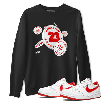 Jordan 1 Low University Red shirt to match jordans Coin Drop sneakertees AJ1 Low University Red SNRT Sneaker Release Tees Unisex Black 1 T-Shirt