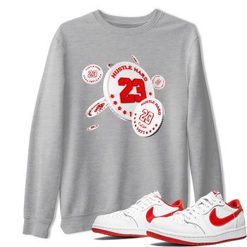 Jordan 1 Low University Red shirt to match jordans Coin Drop sneakertees AJ1 Low University Red SNRT Sneaker Release Tees Unisex Heather Grey 1 T-Shirt