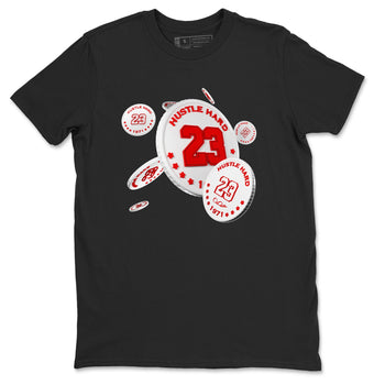 Jordan 1 Low University Red shirt to match jordans Coin Drop sneakertees AJ1 Low University Red SNRT Sneaker Release Tees Unisex Black 2 T-Shirt