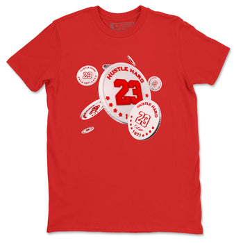 Jordan 1 Low University Red shirt to match jordans Coin Drop sneakertees AJ1 Low University Red SNRT Sneaker Release Tees Unisex Red 2 T-Shirt