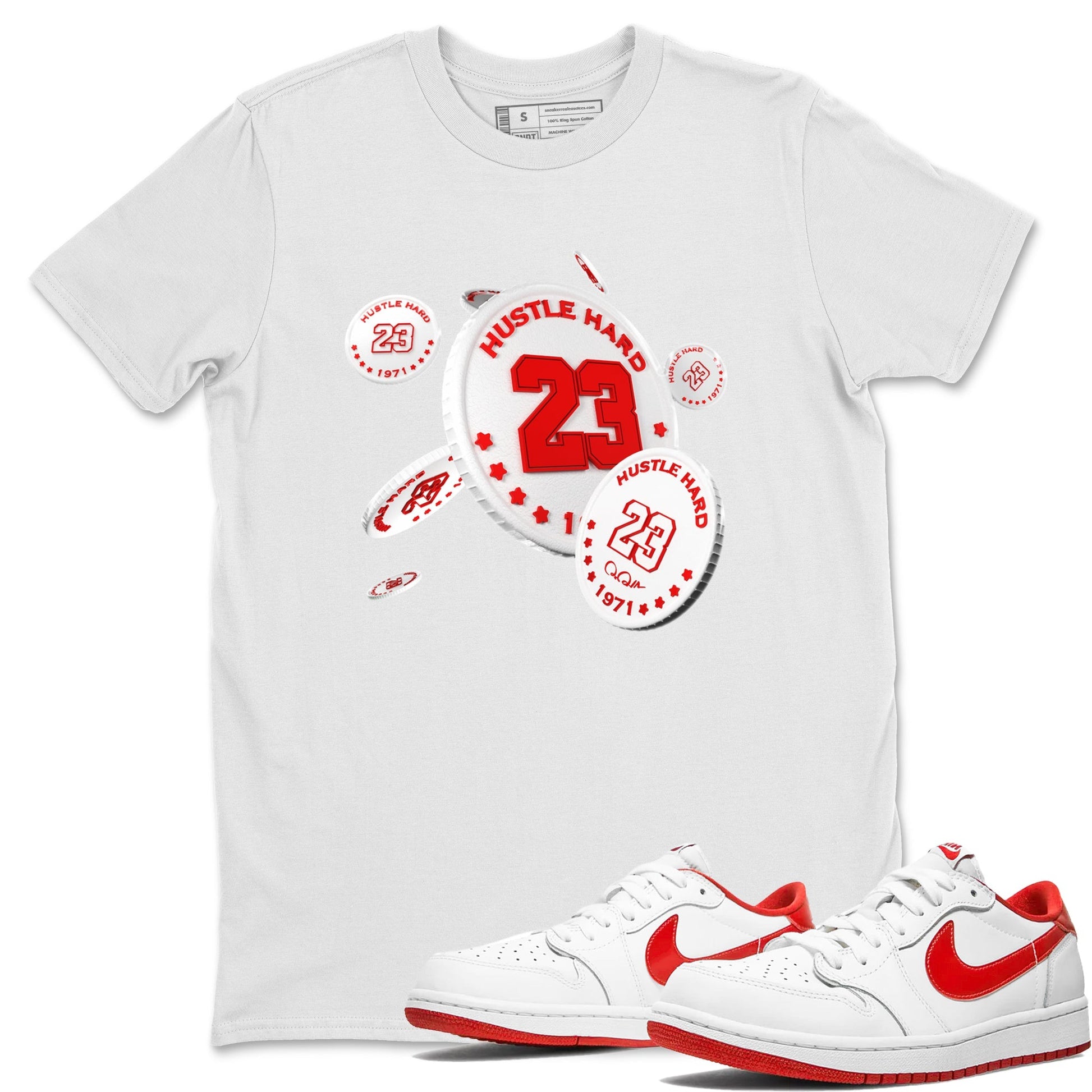 Coin Drop SNRT Sneaker Tee - Air Jordan 1 University Red - SNRT Sneaker Tee