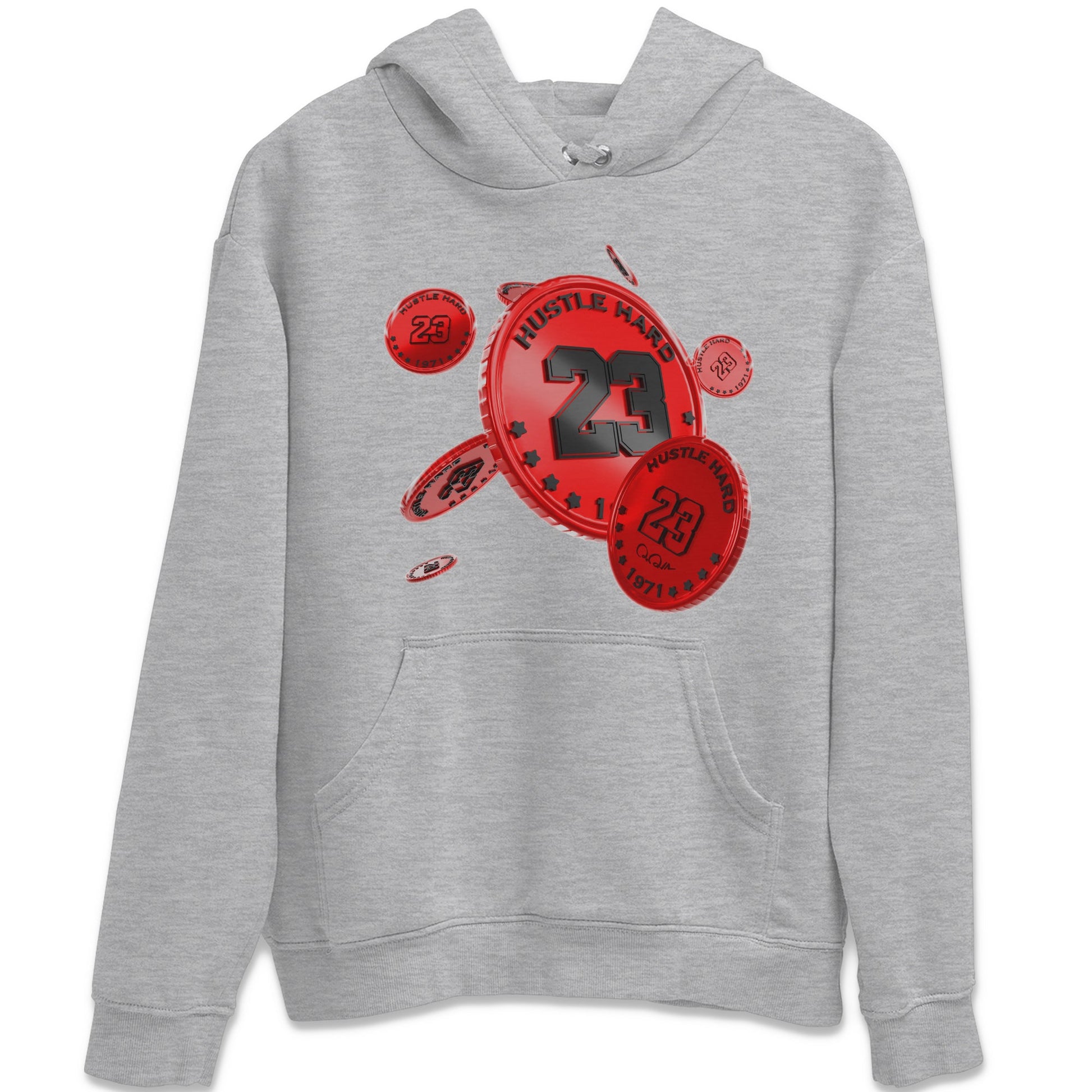 Air Jordan 1 Satin Bred Sneaker Match Tees Coin Drop Sneaker Tees AJ1 Satin Bred Sneaker Release Tees Unisex Shirts Heather Grey 2