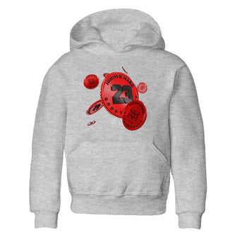 Air Jordan 1 Satin Bred Sneaker Match Tees Coin Drop Sneaker Tees AJ1 Satin Bred Sneaker Release Tees Kids Shirts Heather Grey 2