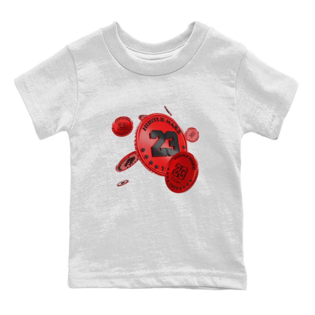 Air Jordan 1 Satin Bred Sneaker Match Tees Coin Drop Sneaker Tees AJ1 Satin Bred Sneaker Release Tees Kids Shirts White 2