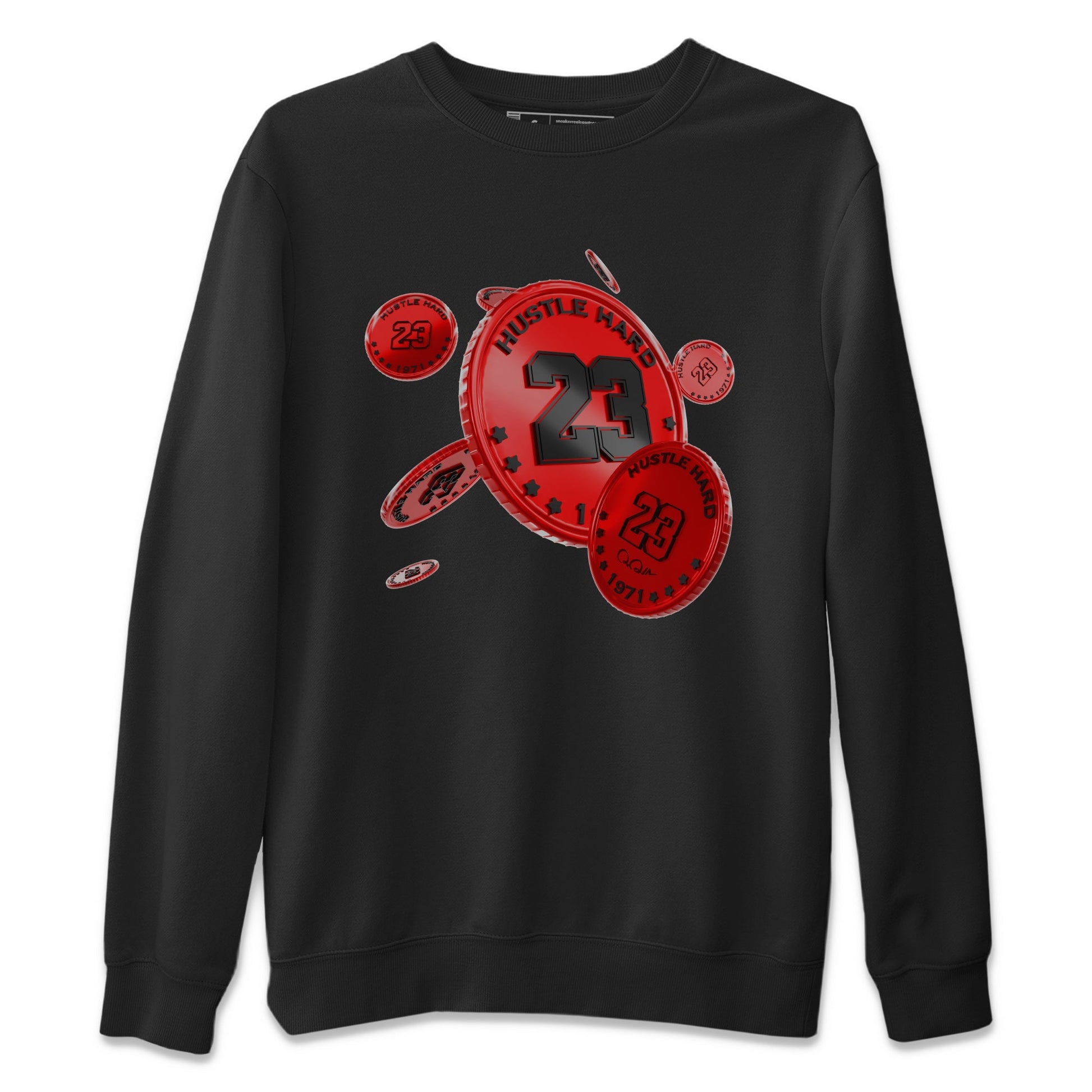 Air Jordan 1 Satin Bred Sneaker Match Tees Coin Drop Sneaker Tees AJ1 Satin Bred Sneaker Release Tees Unisex Shirts Black 2