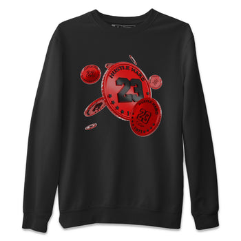 Air Jordan 1 Satin Bred Sneaker Match Tees Coin Drop Sneaker Tees AJ1 Satin Bred Sneaker Release Tees Unisex Shirts Black 2