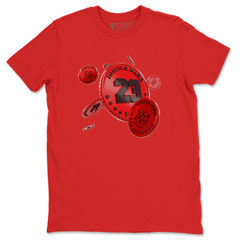 Air Jordan 1 Satin Bred Sneaker Match Tees Coin Drop Sneaker Tees AJ1 Satin Bred Sneaker Release Tees Unisex Shirts Red 2