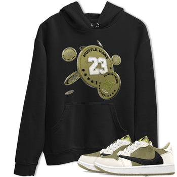 Air Jordan 1 Travis Scott Golf shirt to match jordans Coin Drop sneaker tees AJ1 lowTravis Scott Golf SNRT Sneaker Release Tees Unisex Black 1 T-Shirt