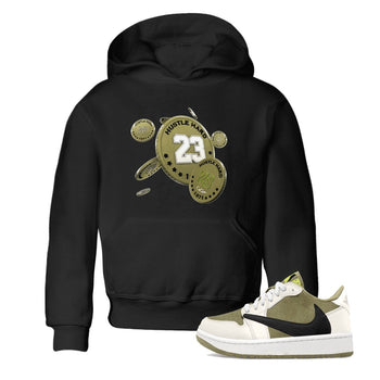 Air Jordan 1 Travis Scott Golf shirt to match jordans Coin Drop sneaker tees AJ1 lowTravis Scott Golf SNRT Sneaker Release Tees Baby Toddler Black 1 T-Shirt