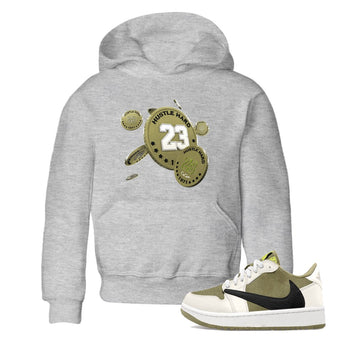 Air Jordan 1 Travis Scott Golf shirt to match jordans Coin Drop sneaker tees AJ1 lowTravis Scott Golf SNRT Sneaker Release Tees Baby Toddler Heather Grey 1 T-Shirt